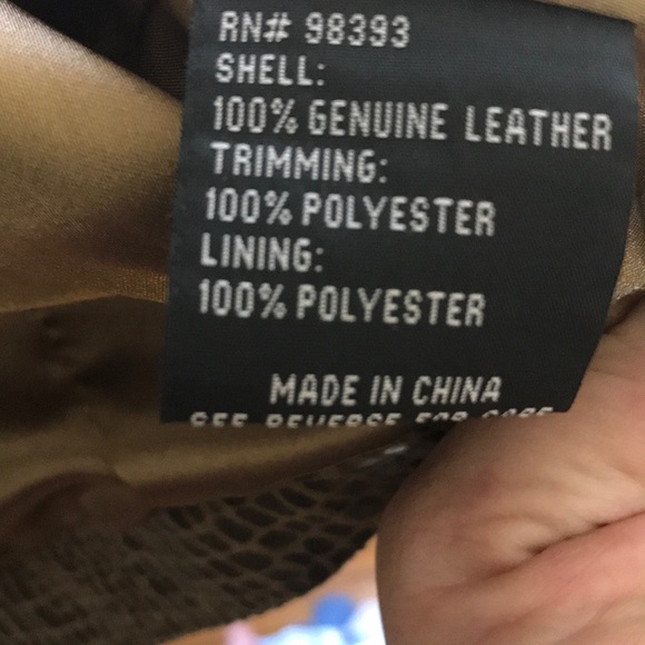 Pamela McCoy NWOT vintage leather jacket. 2X. - Picture 7 of 7